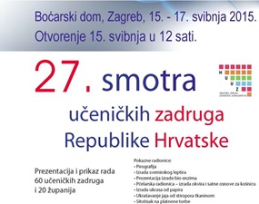 Održana 27. smotra učeničkih zadruga Republike Hrvatske