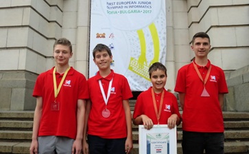 Zlato, srebro i dvije bronce naših učenika na Europskoj juniorskoj informatičkoj olimpijadi