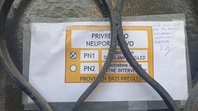 Stanje zgrade HZTK nakon potresa