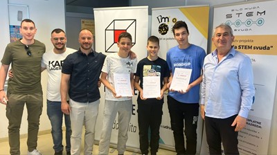 Ekipa Udruge za robotiku „Inovatic“ osvojila 1. mjesto na županijskoj razini Robokupa 2024.