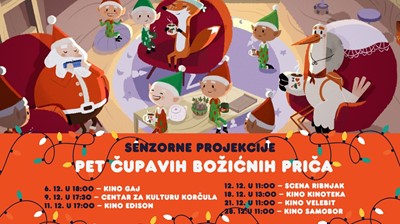 Advent uz besplatne senzorne projekcije: Pet čupavih božićnih priča